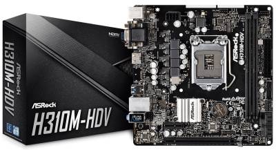 H310M-HDV ASRock Intel B310M HDV H310 Chipset LGA 1151 Motherboard