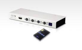 VS481A ATEN 4 Port HDMI Switch 1600x1200 with IR remote control