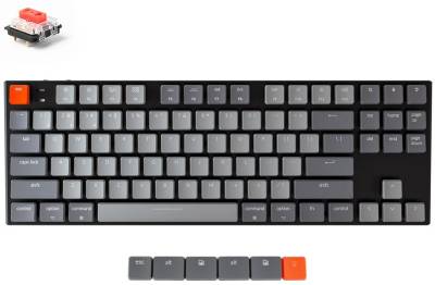 N1 KeyChron K1 RGB Red 104 Key Low Profile Gateron Mechanical Keyboard