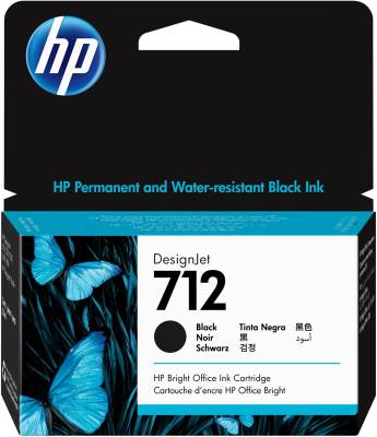 H3ED70A HP 712 Black DesignJet Ink cartridge | Laptop Direct