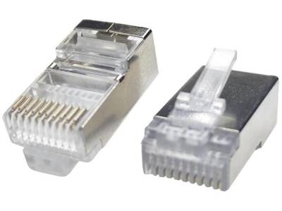 RJ48S Microworld RJ48 connector FTP - 100 pack | Laptop Direct