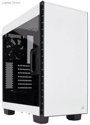 CH-C400C-W Corsair Carbide series 400 Clear White ATX PC Chassis with black interior
