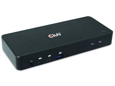 CSV-1585-CLUB3D Club 3D DisplayPort / HDMI KVM Switch / Dock 4K 60Hz for USB Type-C inputs