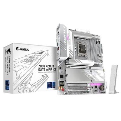 MB-GZ890AEW+W Gigabyte Z890 Aorus Elite White Ice WiFi Z890 Express Chipset Series 2 LGA 1851 ATX Motherboard with WiFi
