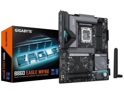 GA-B860-EAGLE-WIFI6E Gigabyte B860 Eagle Wi-Fi Intel Core Ultra Socket LGA 1851 ATX Motherboard