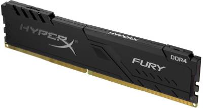 ME-KD4832F16K Kingston Hyper-x Fury 8Gb DDR4-3200 (pc4-25600) CL16 1.2v Desktop Memory Module with black asymmetrical heatsink