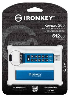 IKKP200/512GB Kingston IronKey Keypad 200 512GB USB Flash Drive