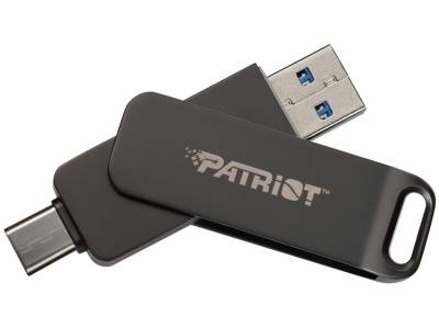 PE64GR550DSAD Patriot Rage R550 64GB USB 3.2 Gen 1 swing Type C/A Flash Drive