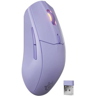 SS-62525 SteelSeries Rival 3 Wireless Gen 2 Gaming Mouse in Lavender