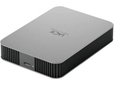STLR2000400 Seagate LaCie 2TB USB 3.2 Gen 1 Type-C External Hard Drive with aluminum enclosure - Space Grey