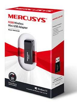 NET-MER-MW300UM Mercusys MW300UM 300mbps Wireless-n Mini USB Adapter