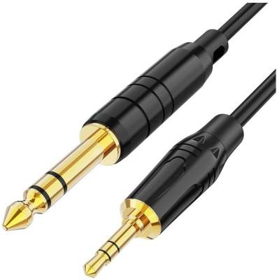 3.5MMTO6.351.5MTR Microworld 3.5mm to 6.35mm 1.5m audio cable