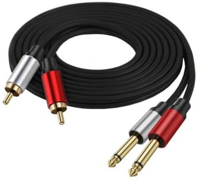 RCA6.35 Microworld RCA Male 2x 6.35 mm to 2x RCA Male