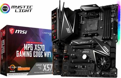 X570 GAMING EDGE WIFI MSI X570 Gaming Edge WiFi Socket AM4 ATX Motherboard supporting Ryzen 9