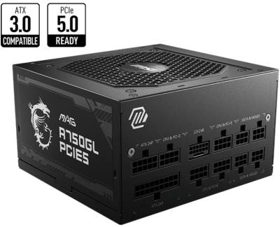 MAG A750GL MSI MAG A750GL 750W PCI-e 5.0 ATX 3.0 80 Plus Gold PSU