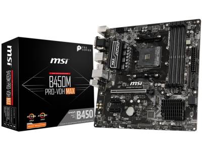 B450M PRO-VDH MAX MSI B450M PRO-VDH MAX AMD Ryzen 5000 Series