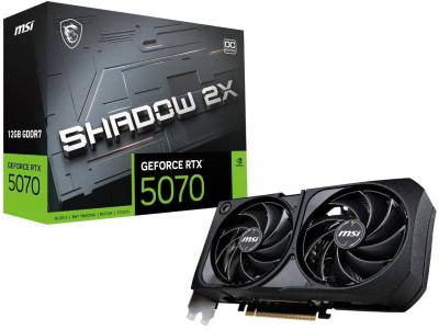 RTX 5070 12G SHADOW 2X OC MSI Geforce RTX 5070 Shadow 2X OC 12GB GDDR7 PCI-e 5.0 x16 Graphics card, DP, HDMI