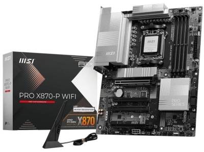PROX870-PWIFI MSI PRO X870-P WIFI AMD Ryzen 7000 / 8000 / 9000 Series Socket AM5 ATX Motherboard