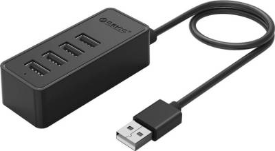W5P-U2-100-BK-B Orico 4 Port USB 2.0 Hub Black