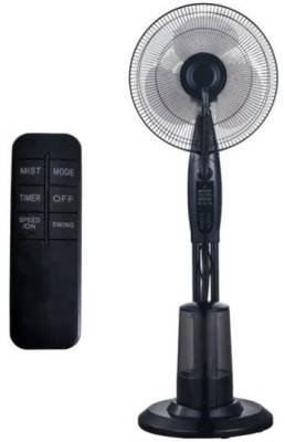 ACS305 Alva Air Black 40cm Pedestal Mist Fan With Remote