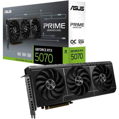 ASUS PRIME RTX5070-O12G Asus Prime Geforce RTX 5070 OC Edition 12GB GDDR7 PCI-e 5.0 x16 Graphics card, DP, HDMI