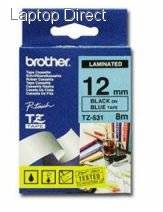 TZ531 Black on Blue 12mm x 8m TZ Tape