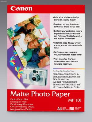 CMP101A4 Canon MP 101 Matte Photo Paper (A4, 170GSM, 50 Sheets)