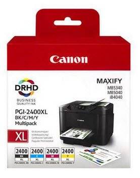 CPGI2400XLMP Canon Pgi-2400xl Multipack (Black, Cyan, Magenta And Yellow)