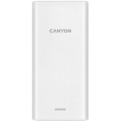 CNE-CPB2001W Canyon PB-2001 Power Bank 20000mAh Lithium polymer Battery - White