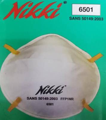 12911 Casey Nikki 6501 FFP1 Disposal Mask With Aluminium Strip Bonded Nose Clip