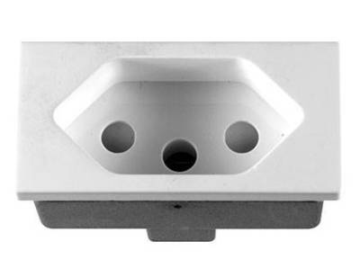 PWR-3PIN-SOCKET-WH Decorduct (16A) slimline new (SA) Socket (White)