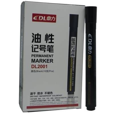 BWDL2001BK DLOffice Permanent Markers pack of 10 - Black