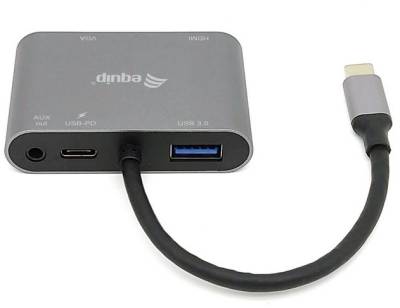 133483 Equip USB-C 5in1 Multifunctional Adapter