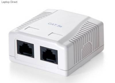 235112 EQUIP WALLBOX, CAT5E UTP 2-PORT