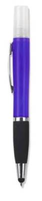 GKSSPPUR Geeko Purple 3 in 1 Sanitizer Spray Stylus and Blue ink Pen
