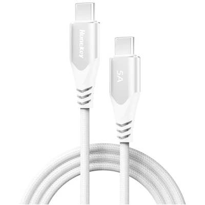 710-A0150162R5 HuntKey 2m USB-C to USB-C cable 5A / 100W - White