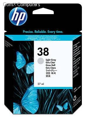 CT-H38LG HP 38 Light Grey Pigment Ink Cartridge