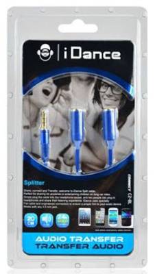 ID-C2-BL iDance Connect-C2 Blue 3.5mm 1-2 Splitter