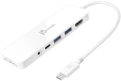 DS-JCD373 J5create JCD373 USB-C Multi-Port Hub with Power Delivery