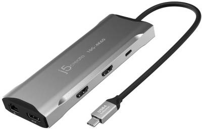 DS-JCD397 J5-Create JCD397 4K60 Elite USB-C Triple-Monitor 10Gbps Mini Dock