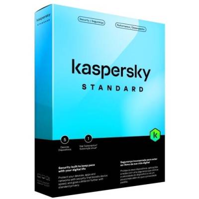 KL104195EFSPAPDVDNCD Kaspersky Standard Anti Virus 1 year License - 5 Devices
