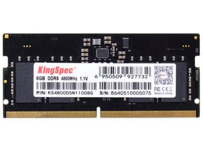 KS4800D5N11008G Kingspec 8GB DDR5-4800 262pin CL40 1.1V SO-DIMM Notebook Memory