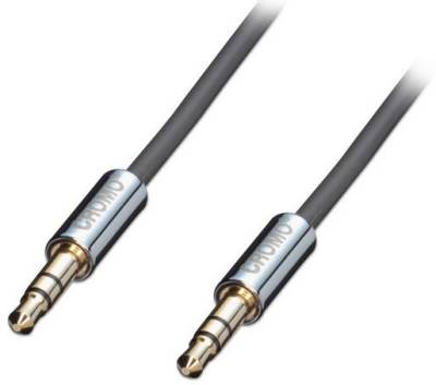 CAB-3.5MM-M-M-0.5MCL Lindy 0.5m CROMO 3.5mm Jack Male to Male Cable