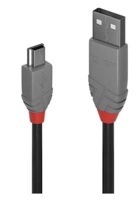 CAB-USB2-MINI-05ML Lindy 0.5m USB 2.0 Type A Male to Mini-B cable