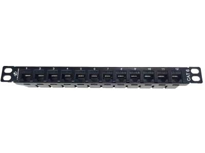 LB-PP126MR Linkbasic 12 Port CAT6 10-inch Patch Panel for Mini Rack