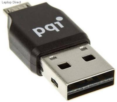 CR-PC203-K PQi Connect 203 Black Flash Drive Type miCro-reader for micro-SDHC/SDXC