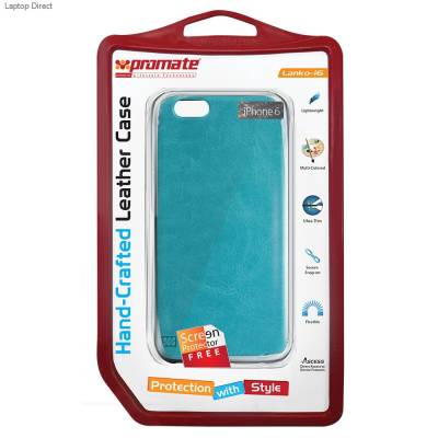 6959144013732 Promate Lanko-i6 Leather Flexible Snap-on Case - Blue