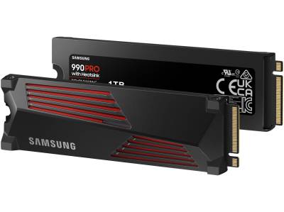 MZ-V9P1T0CW SAMSUNG 990 Pro 1TB M.2 2280 PCI-e Gen 4.0 x4 NVMe SSD with heatsink