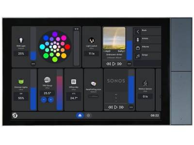 SHELLY WALL DISPLAY XL BLACK Shelly Wall Display XL - Smart Home Control Panel with a 10.1" Touch Display