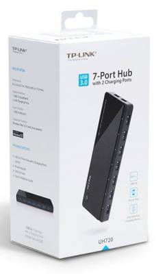 TL-UH720 TP-Link UH720 USB 3.0 7-Port Hub with 2 Charging Ports